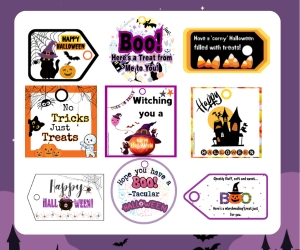 halloween candy bag gift tags nettie creates